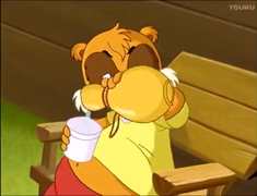Two Friends Drinking Spring Water 11.png