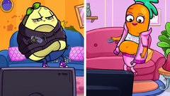 Avocado TYPES OF GIRLS Funny Differences by Avocado Couple carrot (10).png