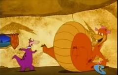 Dino in The Great Egg-Scape Weight Gain 7.png