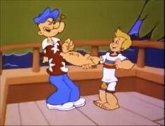 Popeye N Popeye Junior Shaking Hands.jpg