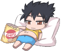 Lam Chips Eating Sticker.gif