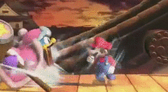 Pink king dedede acting casual by esecutivewatcher-d9fkou1.gif