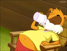 Two Friends Drinking Spring Water 12.png